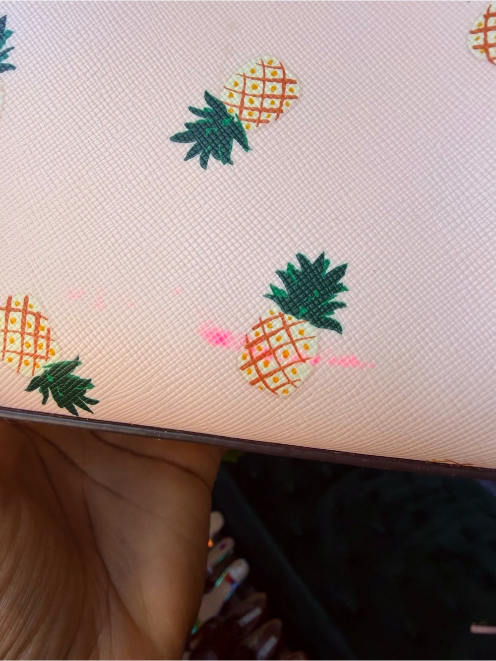 Kate Spade Pink Pineapple-print Satchel - Picture 7 of 15